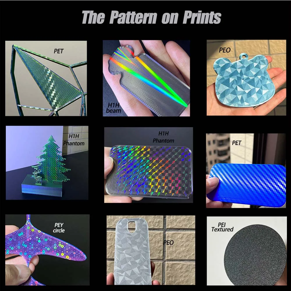 Prusa MK3S PEI 시트 241*253.8 Prusa Mk3s 키트 용 양면 PEY PET PEI 스프링 강판 Mk52 Pei 자기 빌드 플레이트