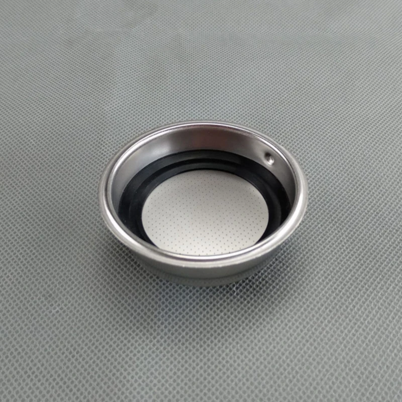 Premium Stainless Steel 51mm Coffee Filter with Easy-Clean Mesh and Powder Cup