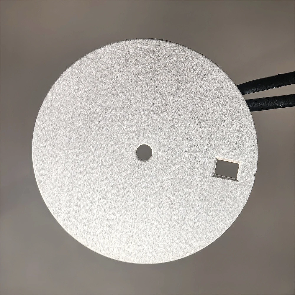 Vertical Texture Watch Dial Blank with Calendar Options