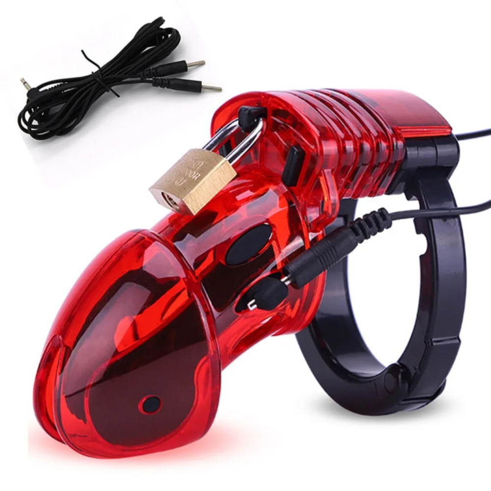 Electro Sex Toys Electric Shock Bdsm Cock Sheath Ball Stretcher Host Cable E-stim Penis Ring Glans Testicle Loops Massage