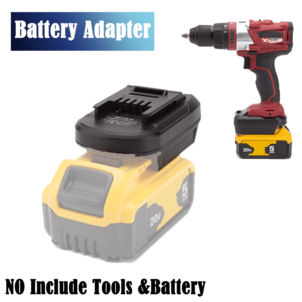 Battery Converter Adapter for DeWalt/Milwaukee 18V to for OZITOZ 20V Li-ion Drill Tool (Not include tools and battery)