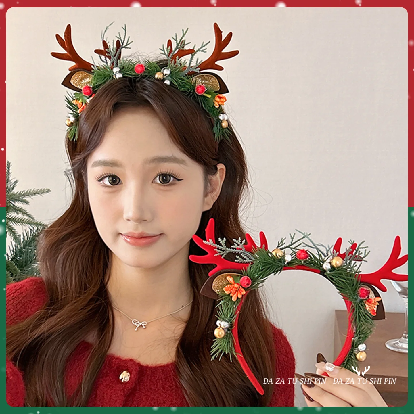 Christmas Headbands Snowman Reindeer Antlers Santa Design Hairband New Year Hair Accessories Xmas Gifts Photo Booth