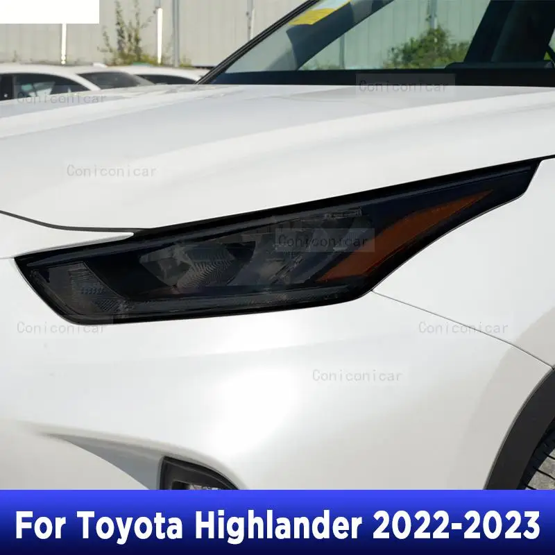 

For Toyota Highlander 2022 Car Exterior Headlight Anti-scratch TPU Protective Film Repair Cover Accessories Refit Sticker