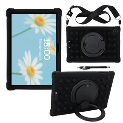 Enhanced Kids Safe 360 Rotating Soft Tablet Cover, 10.1 - Inch - Revvl Tab2 10.1inch (Black)