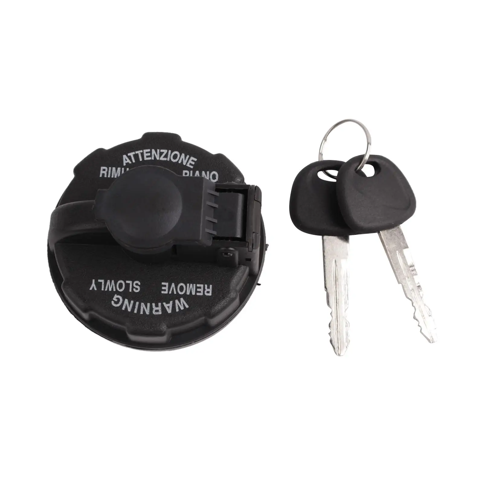 

Locking Fuel Tank Cap Universal Replace with 2 Keys Lockable Diesel Trucks Plastic Cars Fuel Tank Cap Locking Fuel Cap Cover