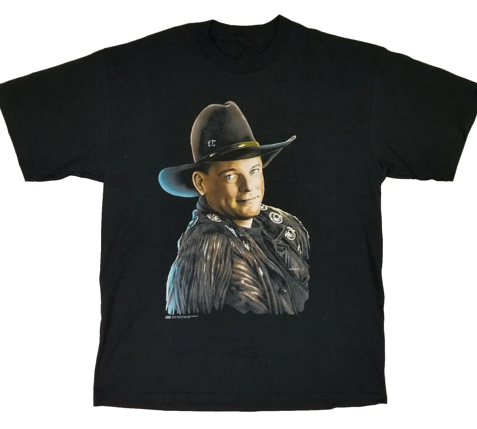 John Michael Bell Jmm Tour 1995 Cotone T-Shirt Unisex Nera 3 A1283 Maniche Lunghe O Corte