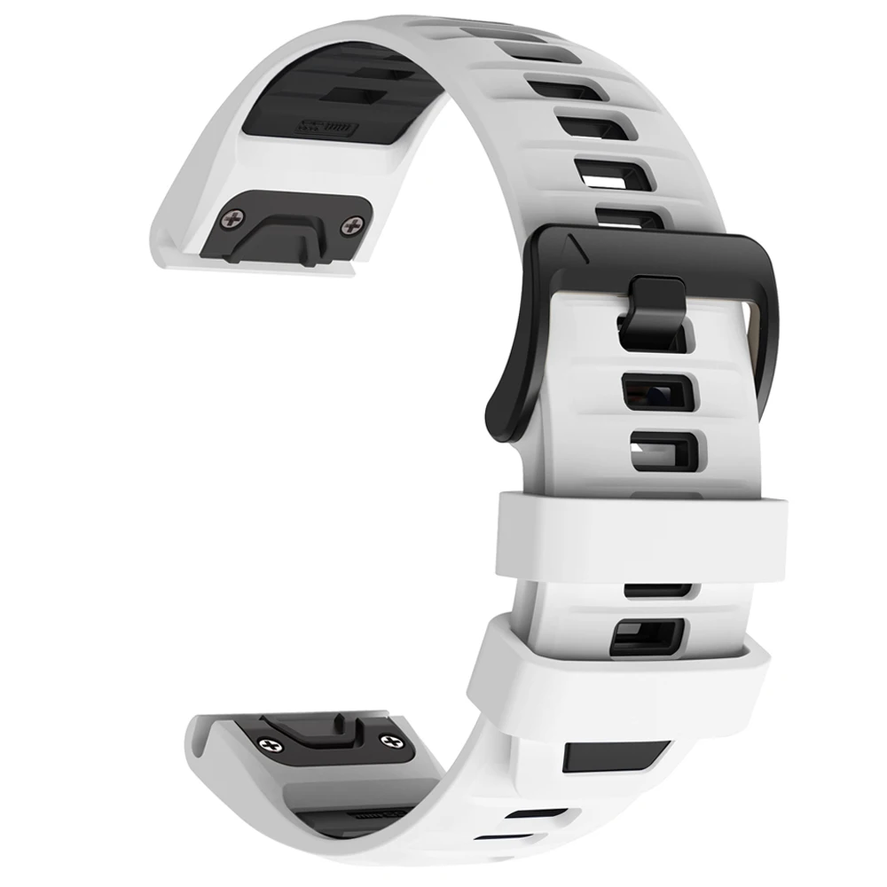 Enhanced Silicone Sports Strap Watch Band - QuickFit Bracelet, 26mm/22mm
