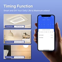 BSEED Zigbee Click Switches Series 1/2/3/4Gang Wall Smart Light Switches Yellow Backlight Glass Frame Tuya APP EU Stair Switches - Image 4