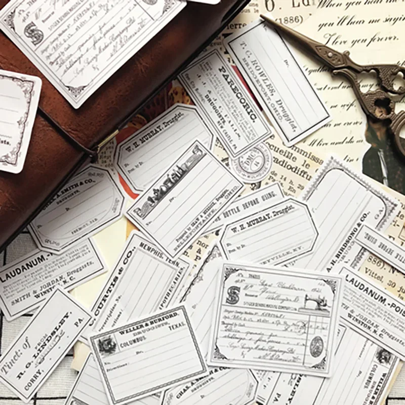 

28 шт. черный и белый блокнот для записей Tim Holtz, нежелательный журнал ефемеры, винтажные Стикеры, эстетические Стикеры, материал для скрапбукинга