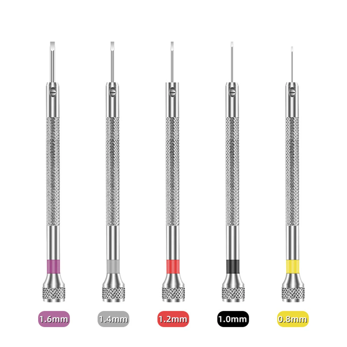 Precision watch repair screwdriver 0.8-1.6mm mini slotted screwdriver Precision instrument repair hand tool 5