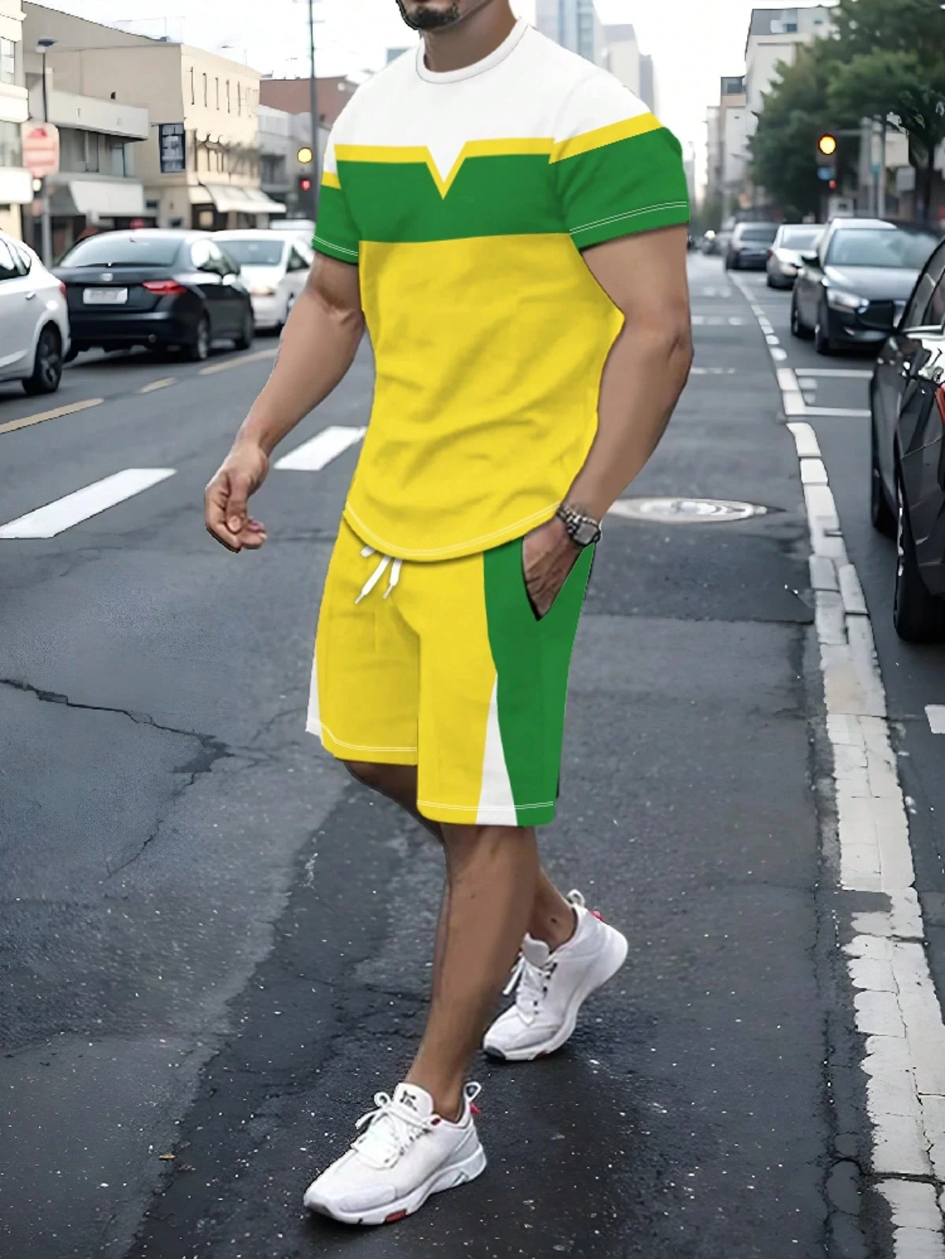 عادية شريط تي شيرت مطبوع مجموعة تي شيرتات قصيرة لل...