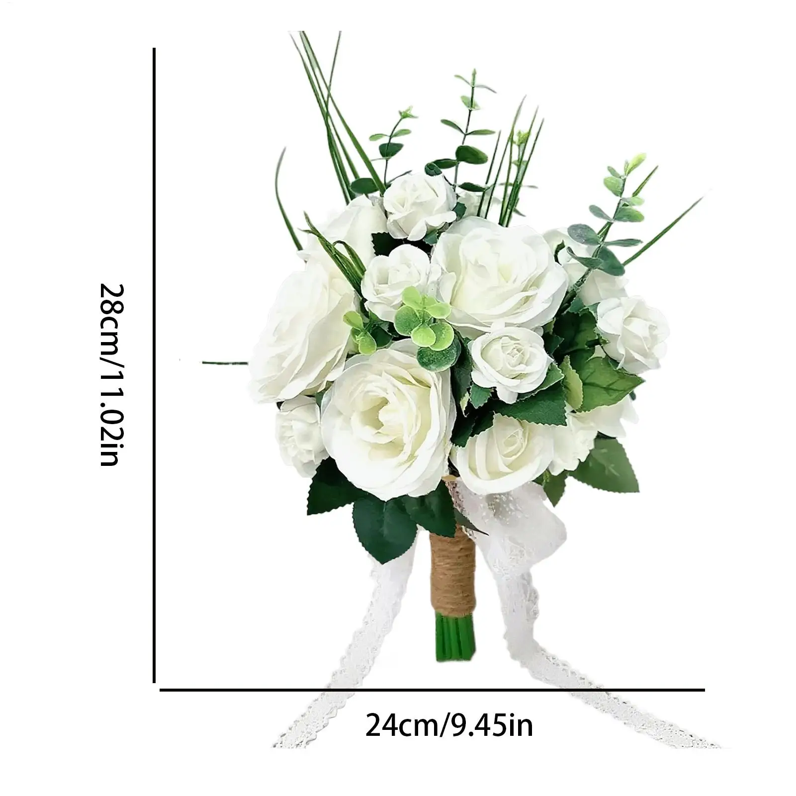 Wedding Flowers Bouquets Artificial Bridesmaid Flower Bouquet Rustic Table Centerpieces For Party Ceremony Vow Renewal Fall