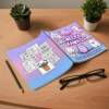 Happy little Dog's Coloring Book 24 Unique Pages For Adults & Teens Relaxation Educational Doodles Book For Relaxation Gift 4