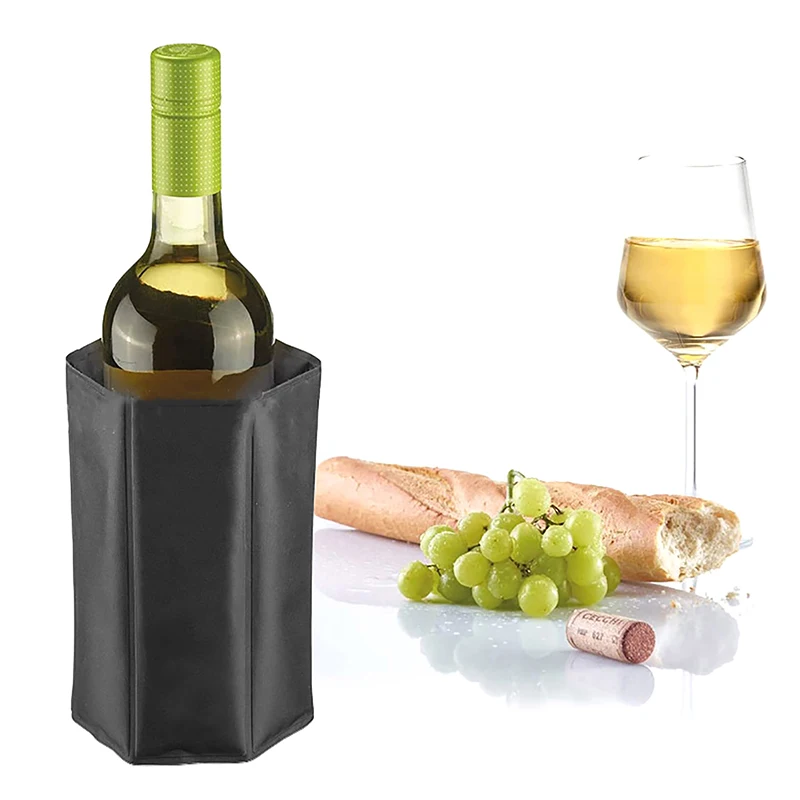 Wine Cooler Sleeve Freezer Sleeve Wine Bottle Cooling Champagne Instant Cooling For Barbecue Camping Outdoor Party,wine ice pack