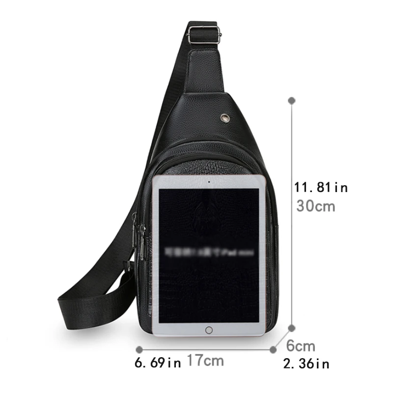 Men's crossbody bag and chest bag | Made of durable fabric, suitable for daily work, leisure, and travel, with multiple colors t