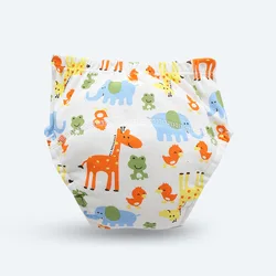 Breathable Washable Training Pants for Toddlers - Summer Underwear Diaper Alternative (Animal world)