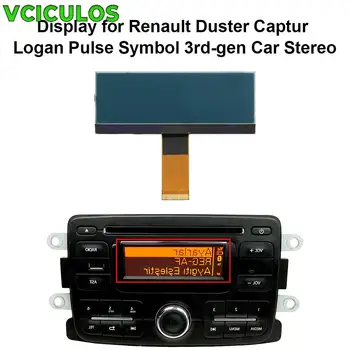Paneles de pantalla LCD estéreo para Radio de coche, AGC-0060RF-A para Renault Duster Captur Logan, símbolo de pulso, piezas interiores de coche de 3. a generación, 1 ud. 1