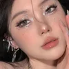 Fashon Pearl Face Stickers Pearl Temporary Tattoo Stickers Waterproof Glitter Eyeshadow Body for Festival Makeup 4