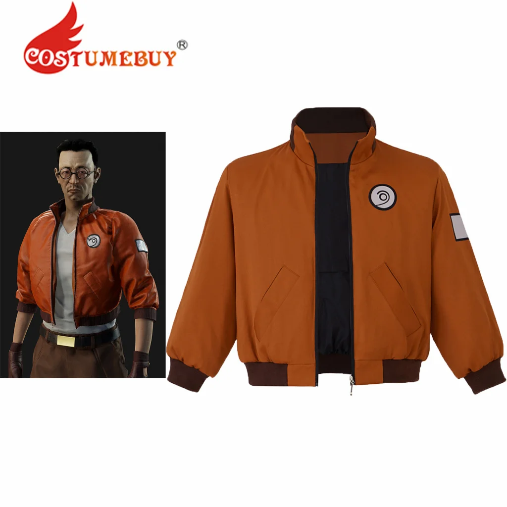 Kim Kitsuragi Jacket Disco Elysiums Aerostatic Kotaku Pilot Orange Bomber Jacket Coat Kim Kitsuragi Costume Cosplay Top