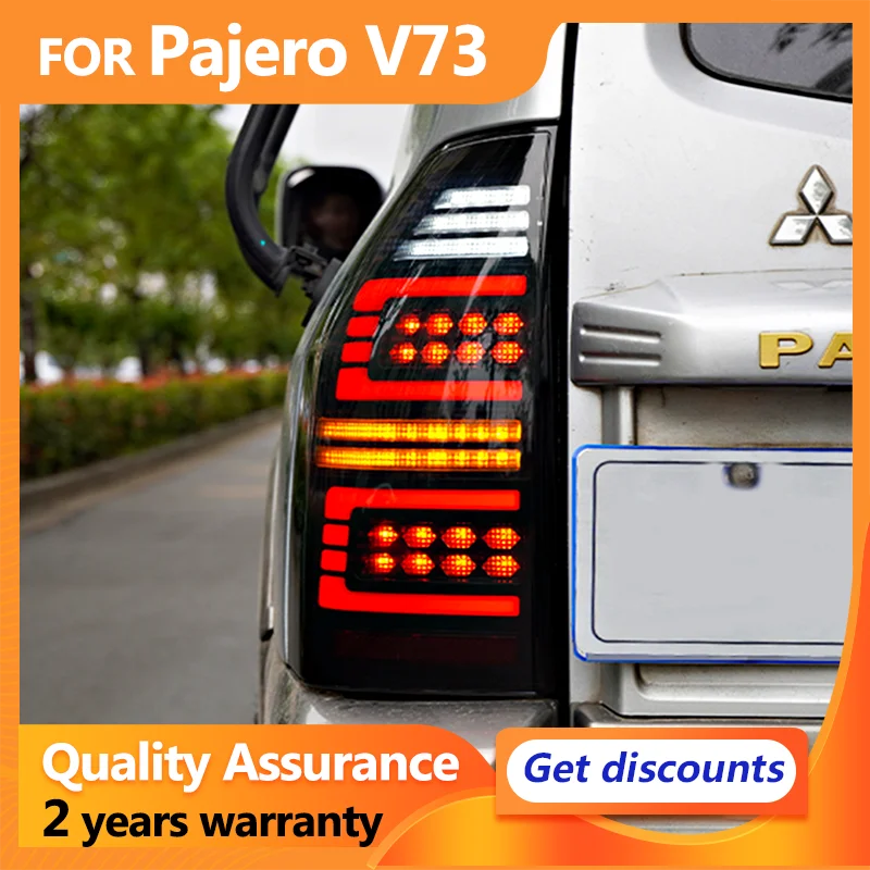 

Car LED Taillights For Mitsubishi Pajero V73 V75 V77 V83 V87 LED Rear Running Light Reverse light Dynamic turn signal fog lights