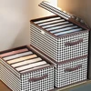 Closet Organizer Jeans Organization Storage Box with Cover Clothes Organization Drawer Organizer Cabinet Pants Storage Organizer 2
