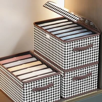 Closet Organizer Jeans Organization Storage Box with Cover Clothes Organization Drawer Organizer Cabinet Pants Storage Organizer 2