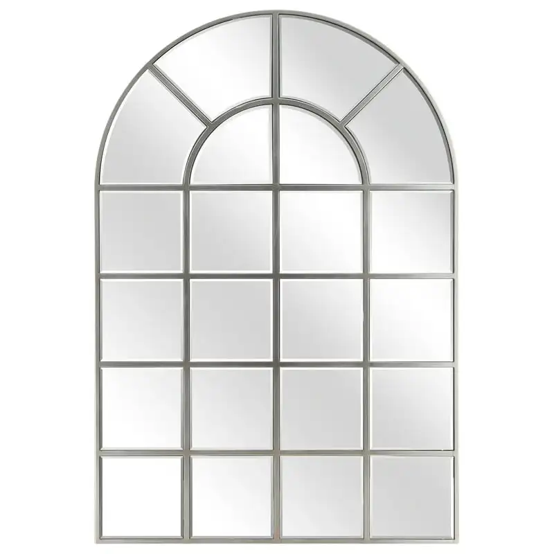 

Arch Window Pane Mirror Wall Floor Mirror, 30 Non reversible mirror Non reversing mirror Shower mirror fogless for shaving Unbre