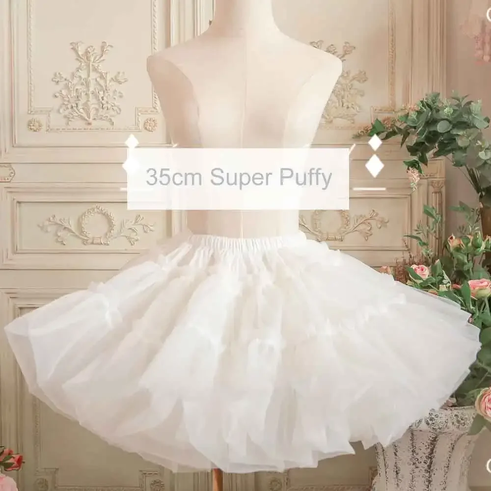 Mini A line Petticoat 35cm Organza Pettiskirt Short Underskirt mini skirt underskirt lining