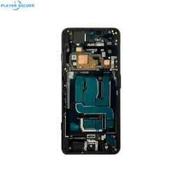 Premium AMOLED Display Touch Panel Screen Digitizer Assembly (Black with frame 4)