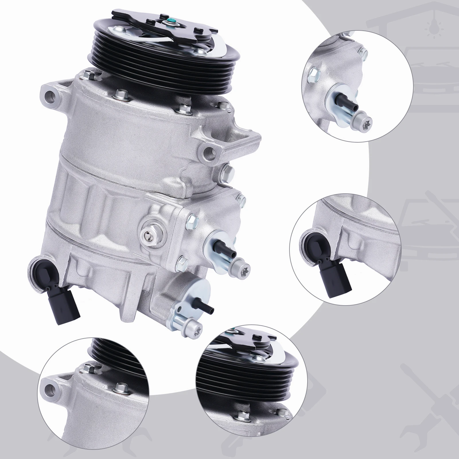 Compressore A/C Per Auto - Ricambio Per VW Golf, Jetta, Seat Altea TDI/TFSI/FSI/TSI, Nuovo OEM - Foto 5