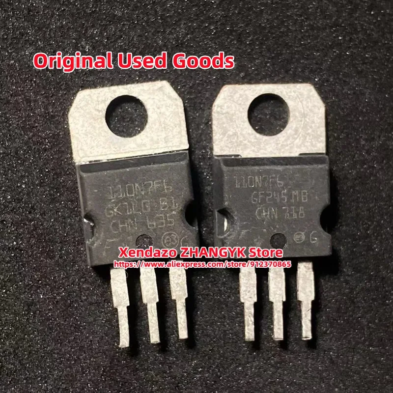 오리지널 MOSFET N-CHANNEL, 110N7F6, STP110N7F6, 68V, 110A, TO220, 로트당 10 개