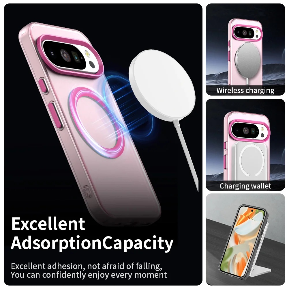 Matte Candy Color Magnetic Frosted Soft TPU Cover
