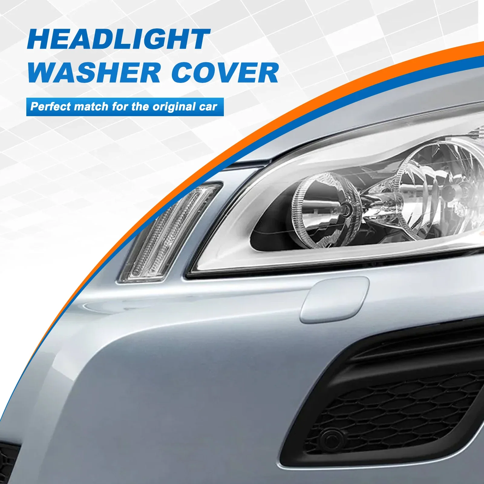 Front Bumper Headlight Washer Cover For VOLVO XC60 2009-2013 30763410 30763411 car headlight washer nozzle cover