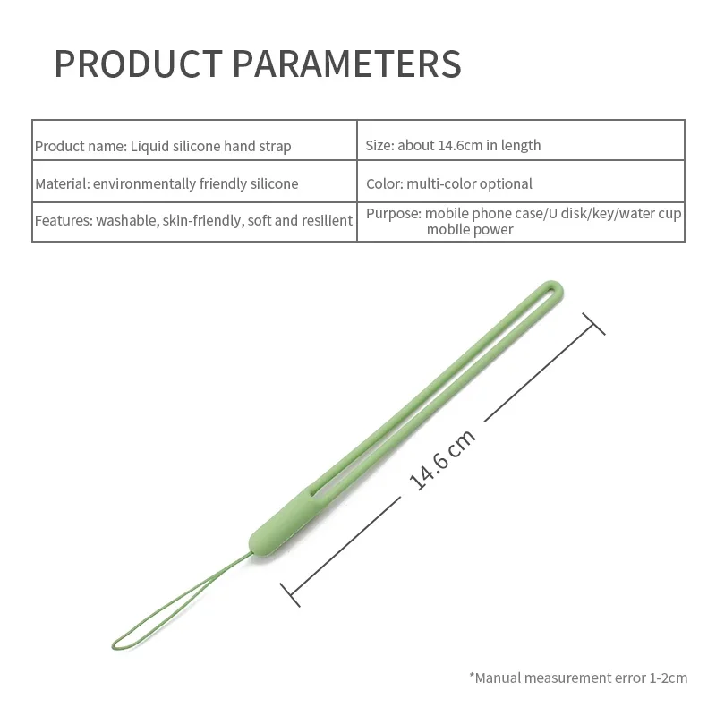 Short Silicone Wrist Strap Hand Lanyard Keychain Keycord Hanging Rope For Phone iPhone 11 Samsung Camera GoPro USB Flash Drives