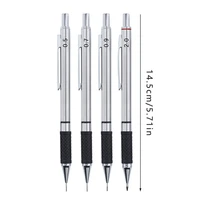 Anti Slip Soft Set Grip Handle Metal Mechanical Pencil 0.5/0.7/0.9/2.0mm Activity Automatic Pencil Drawing Sketching Writing 6