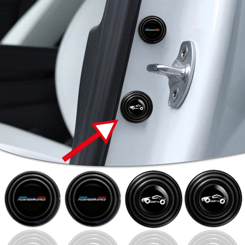 Car door pads Car styling accessories 10Pcs Soundproof Silicone Pad Car Styling Door Crash Pad BMW X5 E70 E53 F15 G05 E84 F48 E83 F25 G01 X1 X2 X3 X4 X6 E71 F11