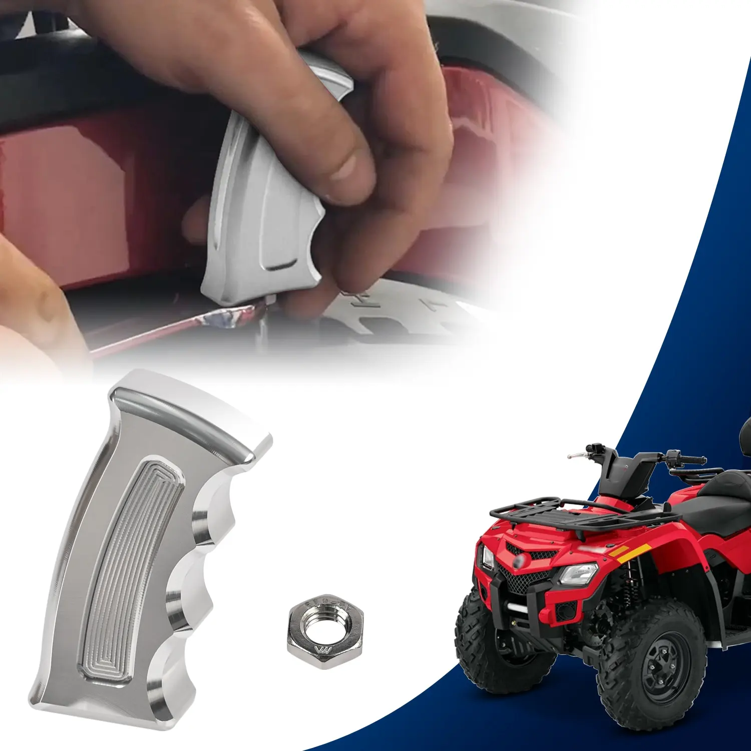 ידית הילוכים מותאמת אישית לאקדח Billet בצבע זהב עבור Bombardier Can-Am Outlander Renegade 1000 850 800 650 570 500 450 400