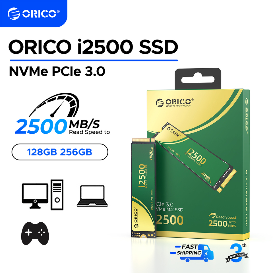 ORICO 256GB M.2 NVMe SSD PCIe Gen3x4 2280 Internal Solid State Drive with TLC NAND Flash Up to 2500MB/s for Raspberry Pi 5