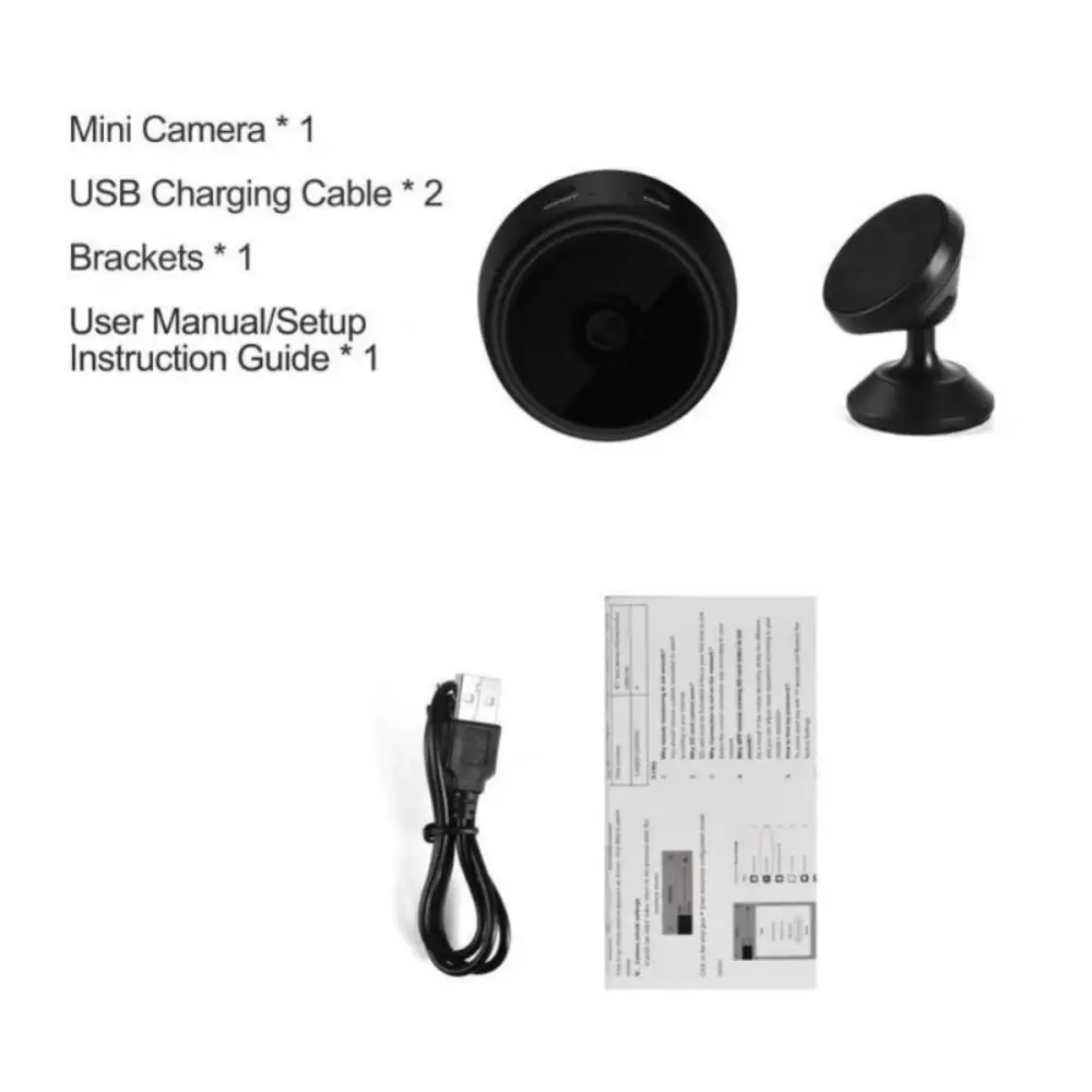 4k video camera A9 Mini Night Version Camera Wireless WiFi IP Network Monitor Security Cam HD 1080P Micro Voice Video Home Security P2P Camera night vision camcorder