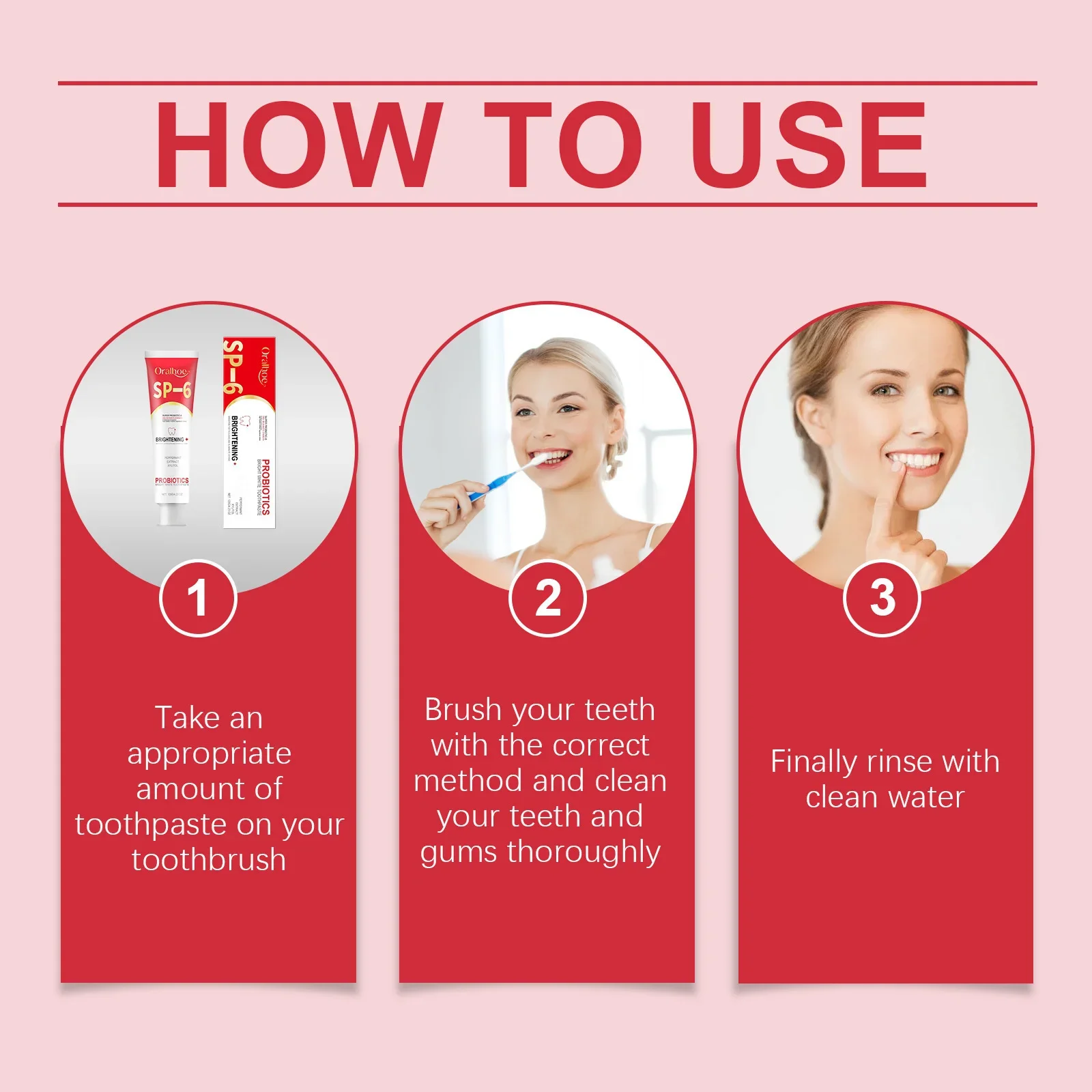 Probiotic Brightening Toothpaste Remove Plaque Stains Keep Fresh Breath Prevent Periodontitis teeth whitening product teeth health product