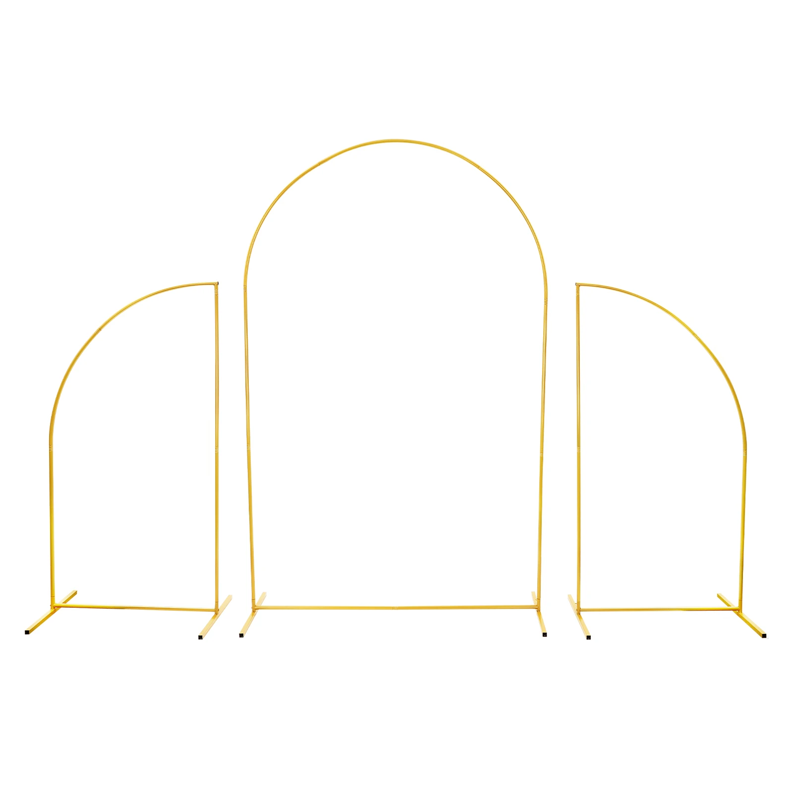 4.59*1.64*7.22ft Wedding Arch Backdrop Stand Set 5kg Load-bearing Capacity Gold&Beige/Gold&Pink/Gold&White