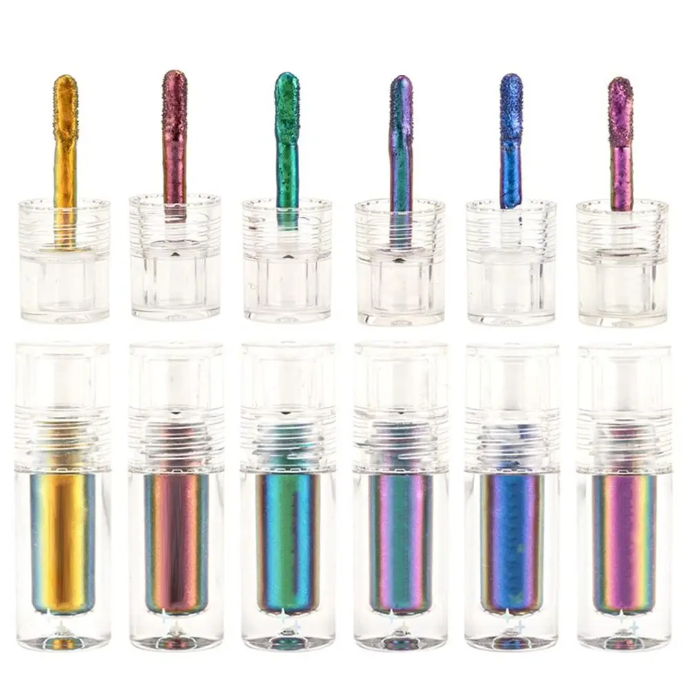 Multi-Chrome Liquid Glitter Lipsticks Eyeshadow Stick Long Wearing Matte Liquid Lipstick For Women Girls Makeup Tool