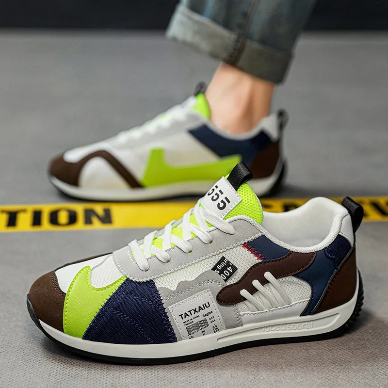 

New Sneaker For Men Spring Summer Fashion Air Mesh Casual Sport Shoes Youth New Pointed Toe Loafers