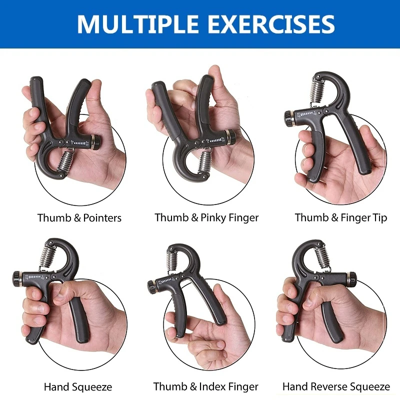 Ergonomic Spring Grip Wrist & Arm Strengthening Exerciser