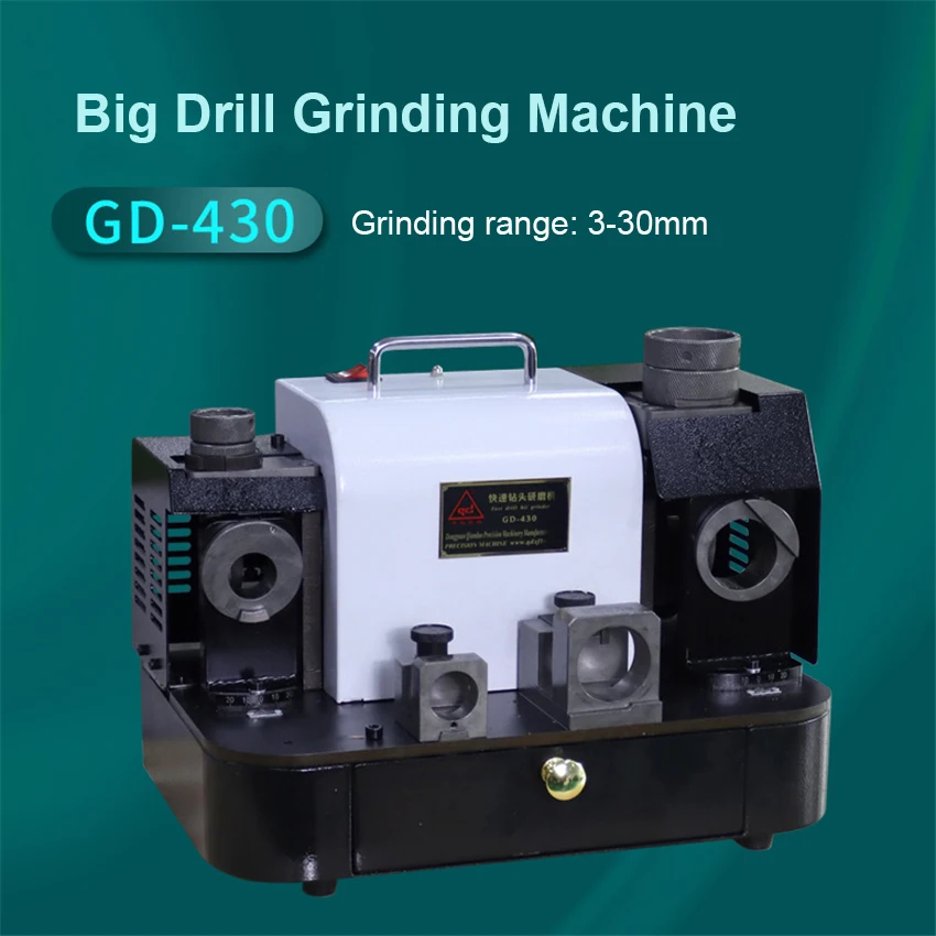 Gd430 Large Drill Grinding Machine 220v 500w Big Drill Grinder Alloy
