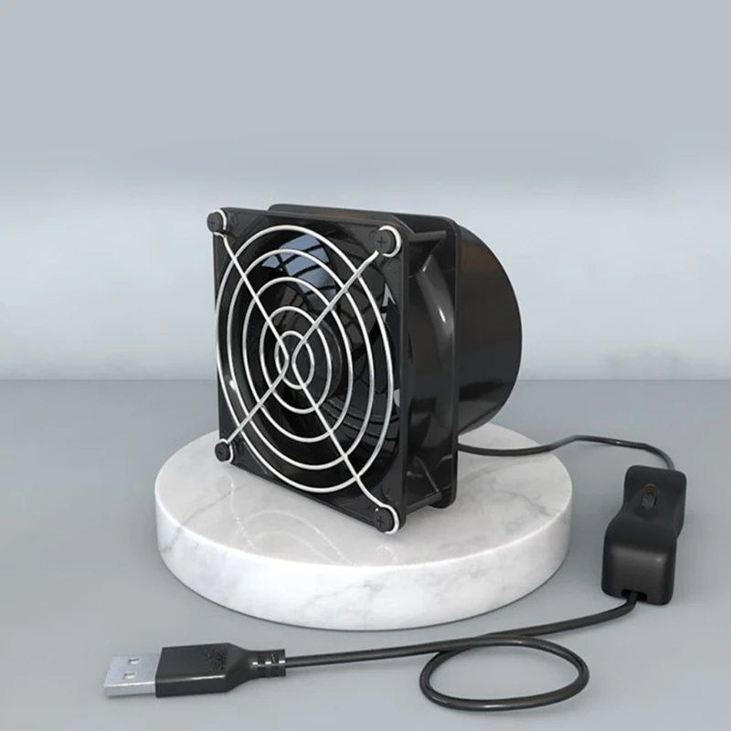 USB Powered Solder Smoke Absorber ESD Fume Extractor Fan Pipe Duct Exhuast Fan with 1/3/6M Pipe Tub Ventilation F19E