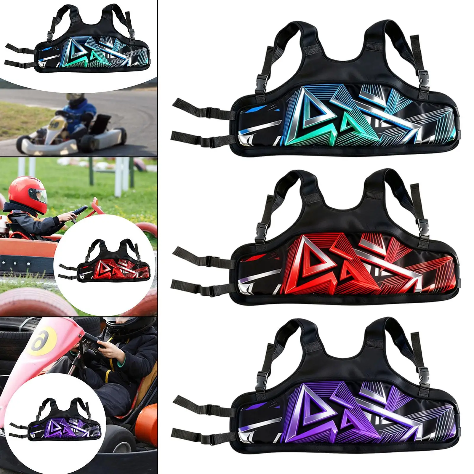 조절 가능한 카트용 갈비뼈 보호대, 인체공학적 가슴 보호대, 어린이용 고카트 트랙용 보호 장비