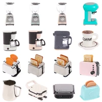 1: 12 Dollhouse Mini Decoration Simulation Coffee Machine Juice Extractor Bread Machine Kitchen Electrical Appliances Model Toys 1