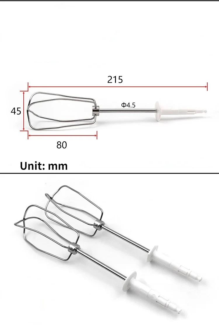 HM5100 Acessórios, 4 fios, chicote do ovo, pá de mistura, 2pcs