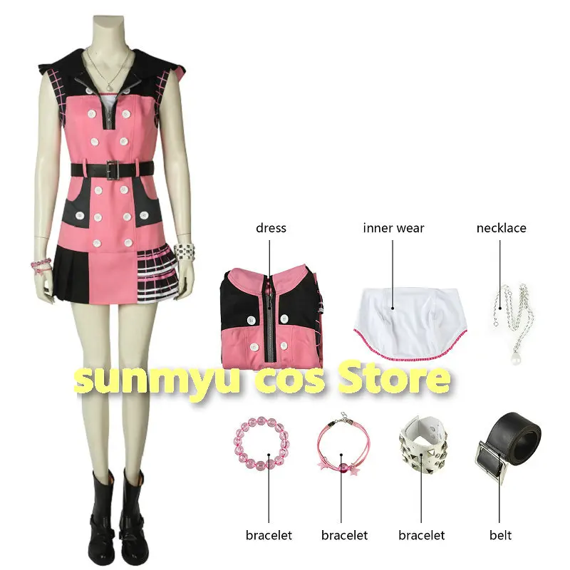 Kingdom Hearts Iii Kairi Costume Cosplay Taglia Personalizzata Kingdom Hearts Cosplay